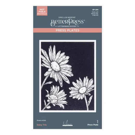 BetterPress Plate - Daisy Trio