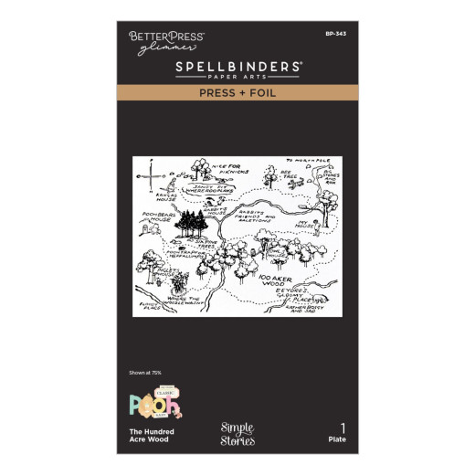 Spellbinders Hot Foil Plate - Say Cheese Classic Pooh Baby - The Hundred Acre Wood