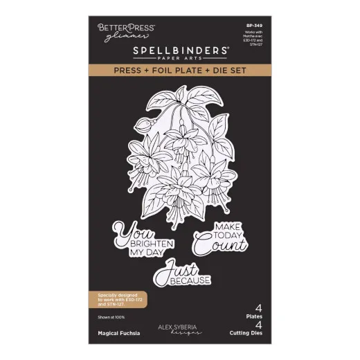 Magical Fuchsia - Press + Foil Plate & Die Set by Alex Syberia