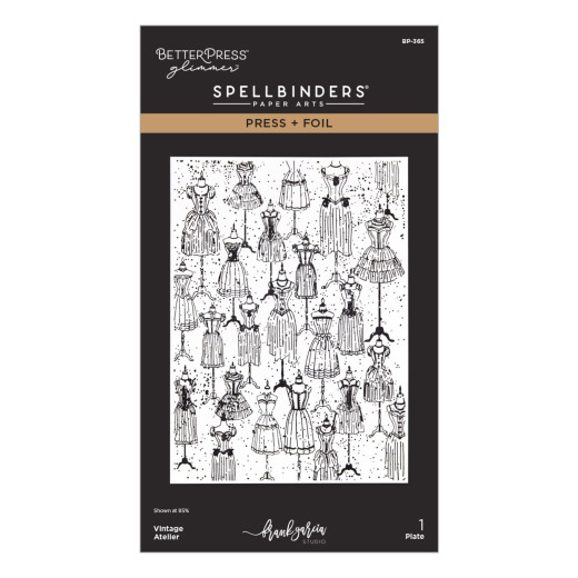 BetterPress - Press & Foil Plate - Buttons & Keepsakes - Vintage Atelier by Frank Garcia