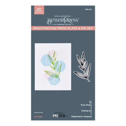 BetterPress Plate & Die Set - Modern Botanicals - Growing