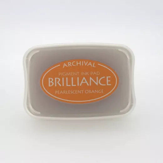 Brilliance Pigment Ink Pad - Pearlescent Orange