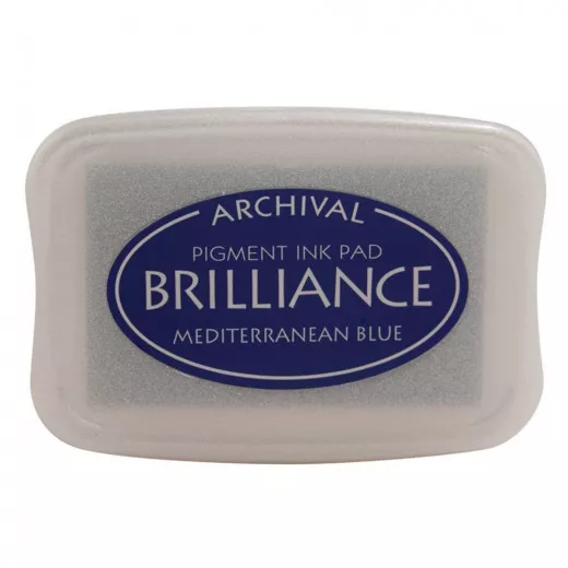 Brilliance Pigment Ink Pad - Mediterranean Blue