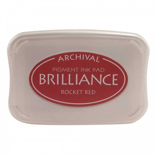 Brilliance Pigment Ink Pad - Rocket Red