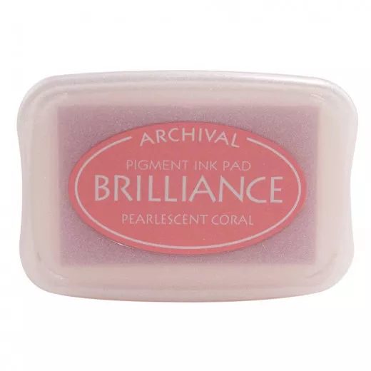 Brilliance Pigment Ink Pad - Pearlescent Coral