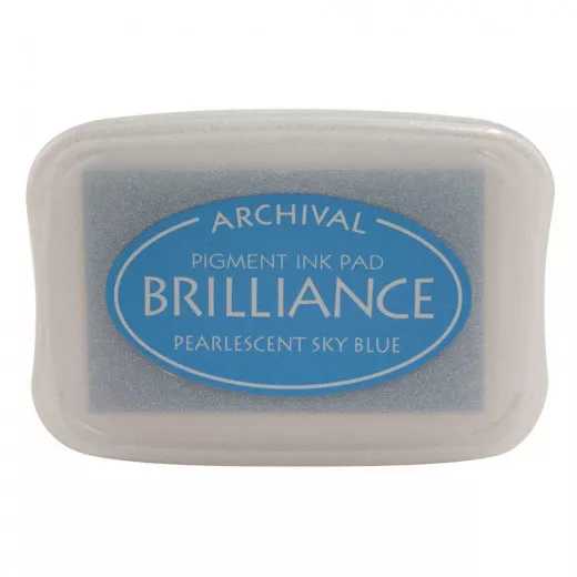 Brilliance Pigment Ink Pad - Pearlescent Sky Blue