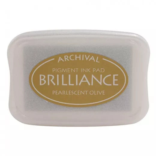 Brilliance Pigment Ink Pad - Pearlescent Olive