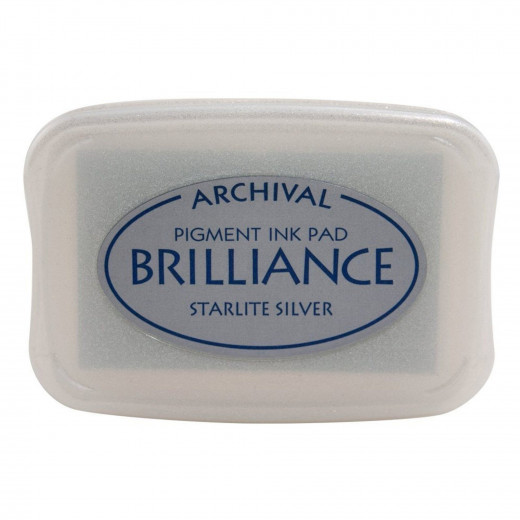 Brilliance Pigment Ink Pad - Starlite Silver