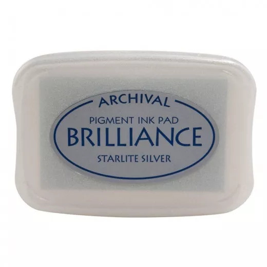 Brilliance Pigment Ink Pad - Starlite Silver