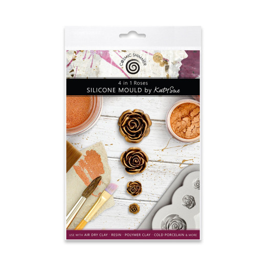 Katy Sue Designs - Silicone Mould - 4 in 1 Roses