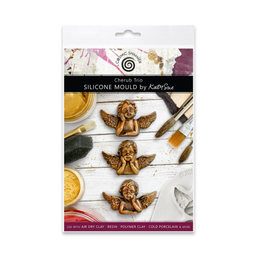 Katy Sue Designs - Silicone Mould - Cherub Trio