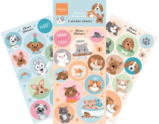 Marianne Design Sticker - Eline's Cats & Dogs