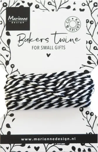 Marianne Design - Bakers Twine - Black/White
