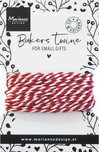 Marianne Design - Bakers Twine - Red/White