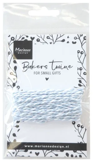 Marianne Design - Bakers Twine - Light Blue/White