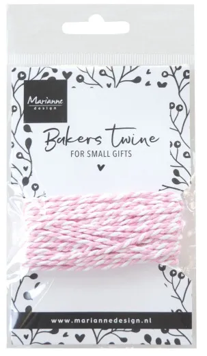 Marianne Design - Bakers Twine - Pink/White