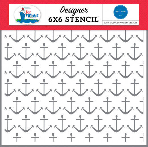 Carta Bella 6x6 Stencil - Anchors