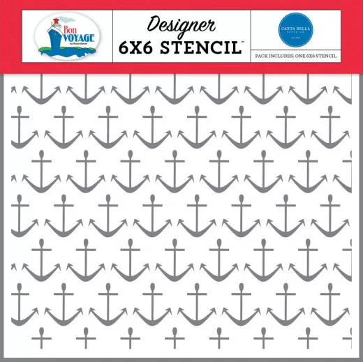 Carta Bella 6x6 Stencil - Anchors