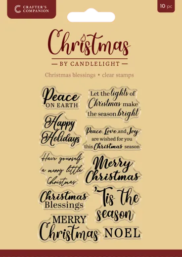 Clear Stamps - Christmas by Candlelight - Christmas Blessings