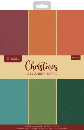 Christmas by Candlelight - A4 Luxury Linen Cardstock