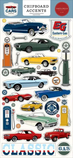 Carta Bella - Chipboard - Cars Accents