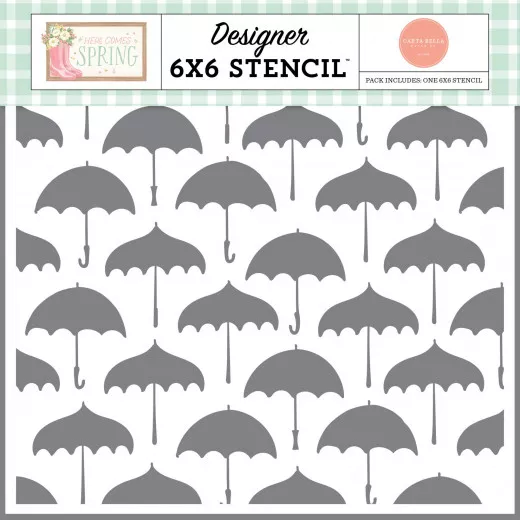 Carta Bella 6x6 Stencil - Pick Your Umbrella