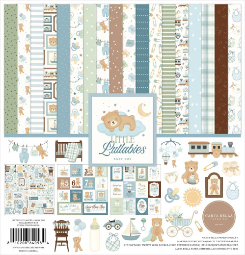 Little Lullabies Baby Boy - 12x12 Collection Kit