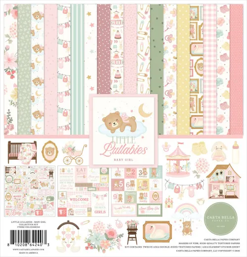 Little Lullabies Baby Girl - 12x12 Collection Kit