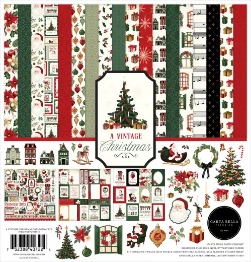 A Vintage Christmas - 12x12 Collection Kit