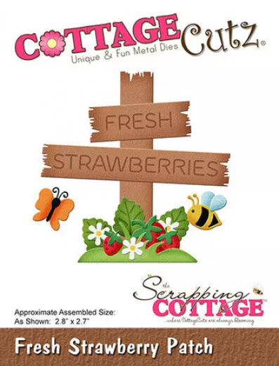 Cottage Cutz Die - Fresh Strawberry Patch