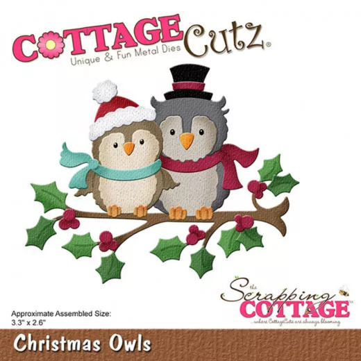 Cottage Cutz Die - Christmas Owls