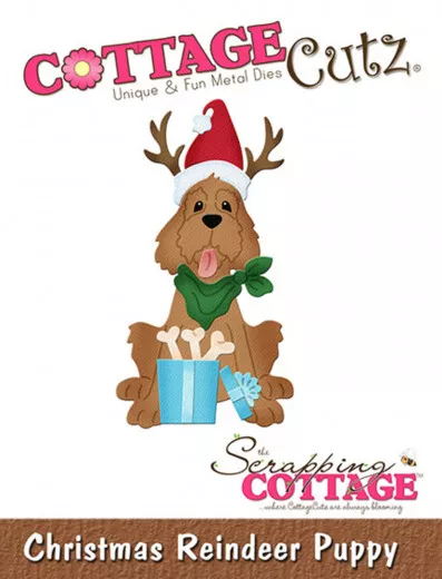 Cottage Cutz Die - Christmas Reindeer Puppy