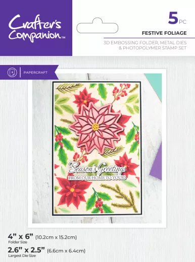 Embossing Folder, Dies & Stamps - Festive Foliage