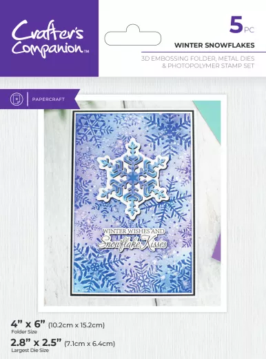 Embossing Folder, Dies & Stamps - Winter Snowflakes