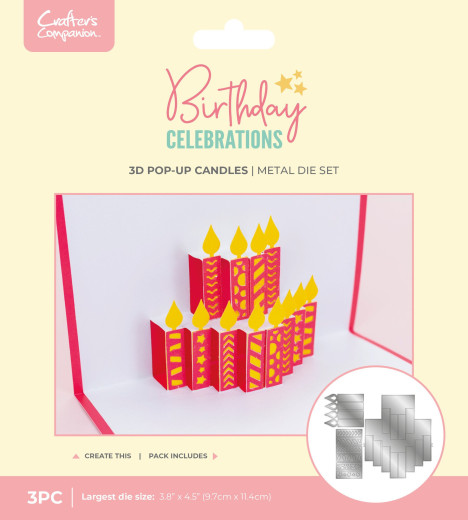 Metal Die - Birthday Celebrations - 3D Pop-Up Candles