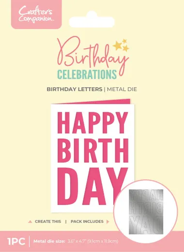 Metal Die - Birthday Celebrations - Birthday Letters