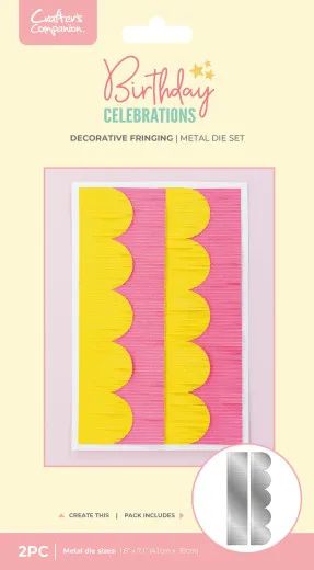 Metal Die - Birthday Celebrations - Decorative Fringing