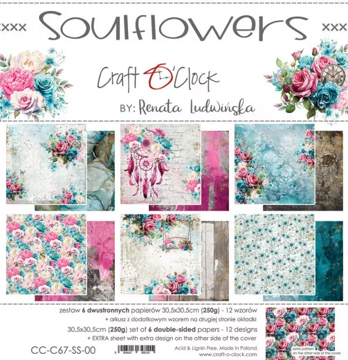 Soulflowers - 12x12 Paper Set