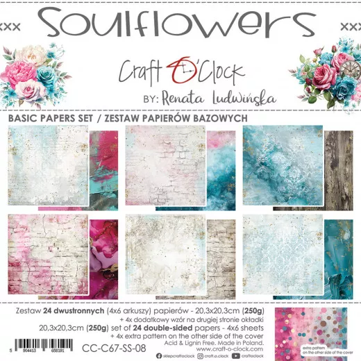 Soulflowers - 8x8 Basic Paper Set