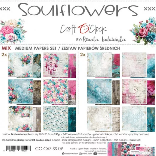 Soulflowers - 8x8 Medium Paper Set