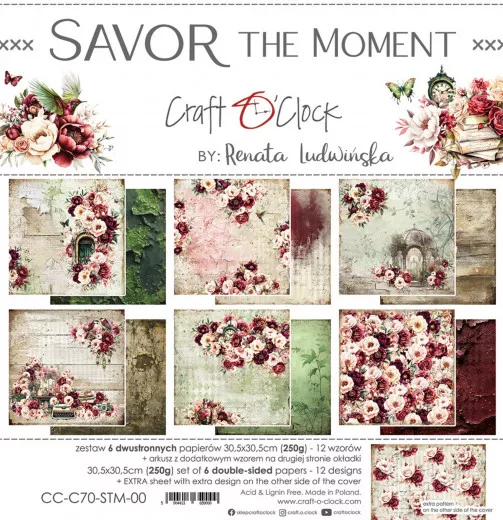 Savor The Moment - 12x12 Paper Set