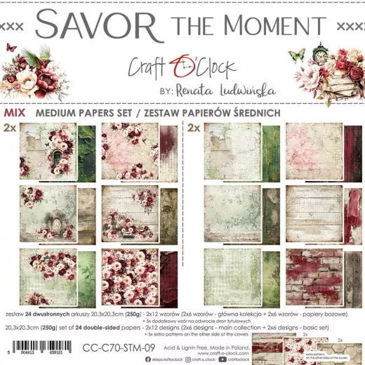 Savor The Moment - 8x8 Medium Paper Set