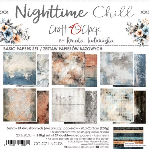 Nighttime Chill - 8x8 Basic Paper Set