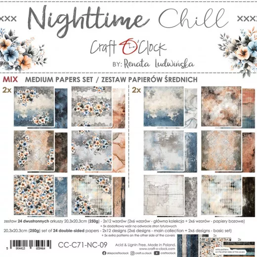 Nighttime Chill - 8x8 Medium Paper Set