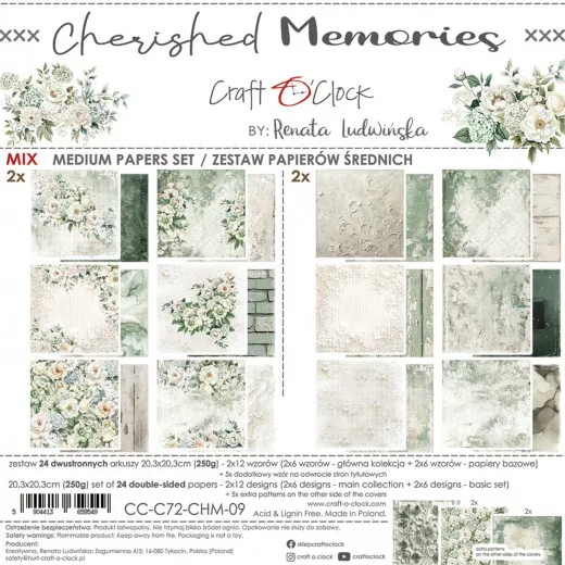 Cherished Memories - 8x8 Medium Paper Set