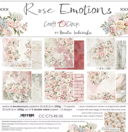 Rose Emotions - 12x12 Paper Set