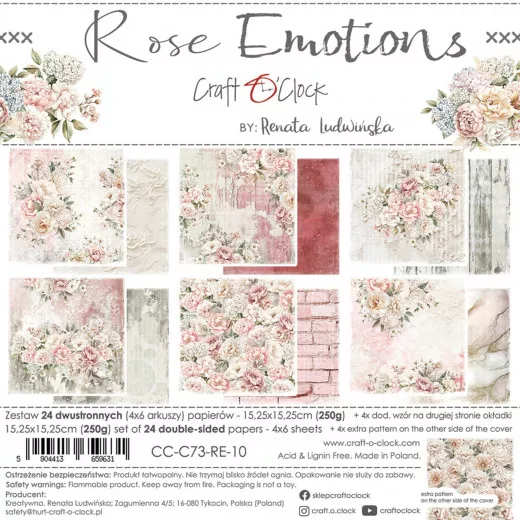 Rose Emotions - 6x6 Paper Set