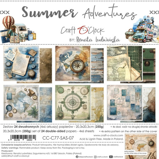 Summer Adventures - 8x8 Paper Set