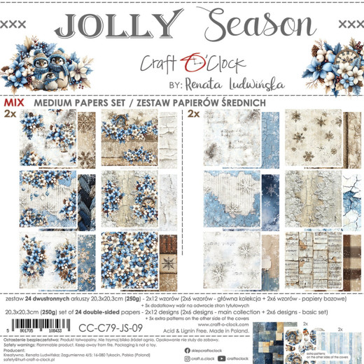 Jolly Season - 8x8 Medium Paper Set
