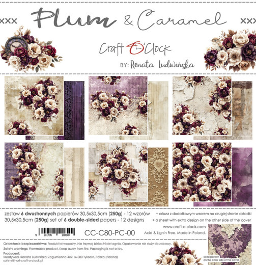 Plum & Caramel - 12x12 Paper Set